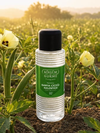 Köylüm Gurme Taşova Bamya Çiçeği Kolonyası 80° Plastik Şişe 250 ml