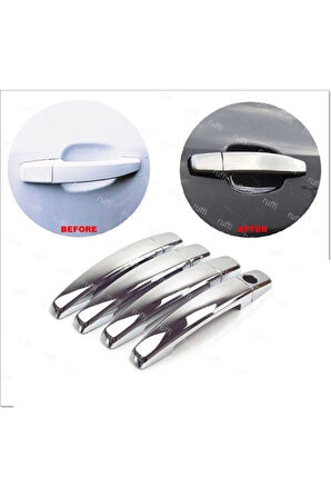 Chevrolet Cruze Sedan Uyumlu Krom Kapı Kolu 4 Kapı 2009 Ve Üzeri Paslanmaz Çelik