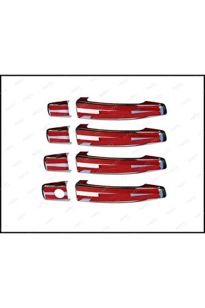 Chevrolet Cruze Sedan Uyumlu Krom Kapı Kolu 4 Kapı 2009 Ve Üzeri Paslanmaz Çelik