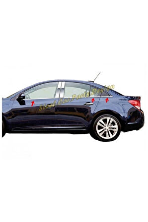 Chevrolet Cruze Sedan Krom Cam Çıtası 6 Parça 2009 Ve Üzeri Paslanmaz Çelik