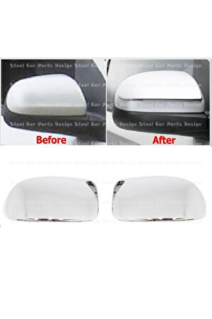 Chevrolet Aveo Sedan Krom Ayna Kapağı 2 Prç 2005-2011 P.çelik