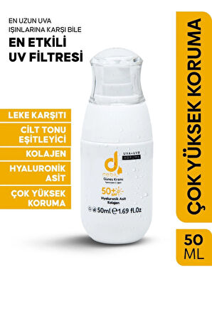 Debil Güneş Kremi | SPF+50 Yüksek Korumalı | 50 ML | Kolajen | Hyaluronik asit