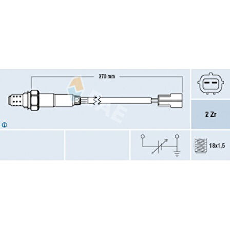 Chevrolet Oksıjen Sensoru Daewoo Nubıra - Rezzo Spark İbiza II 1,8i Matız - Fae 77323
