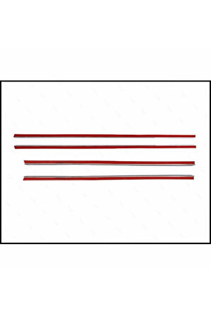 Chevrolet Aveo Sedan Krom Cam Çıtası 4 Parça P.çelik 2011 Üzeri Uyumlu