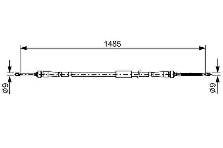 Renault El Fren Teli Arka Sol Clio (iv) 0.9 Tce , 1.2 16v ,1.5dci  12> - Bosch 1987482637