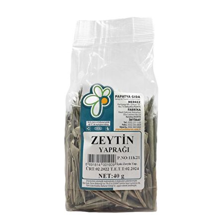 Papatya Gıda Zeytin Yaprağı 40 g e