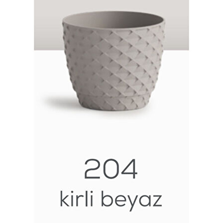 Serınova Kapadokya Saksı 2 No Kirli Beyaz