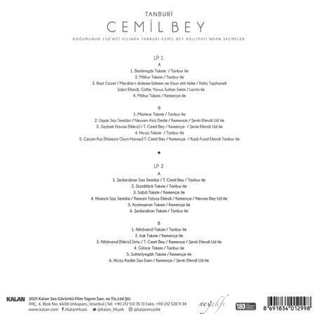 Tanburi Cemil Bey - Külliyattan Seçmeler (2 Plak)  