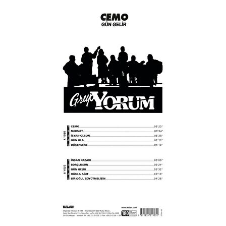 Grup Yorum - Cemo / Gün Gelir  (Plak)  