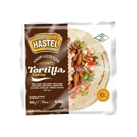 Hastel Tortilla Lavaş 10 Adet 650 Gr X 4 Paket