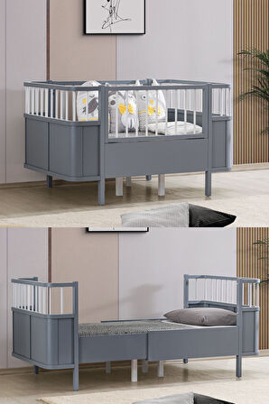 MDF Beşik, Siesta Büyüyen Beşik 90x130 - Siesta Karyola 90x190