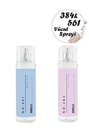 VÜCUT SPREYİ SETİ KADIN NO 384 - ERKEK NO 561 210 ML + 210 ML