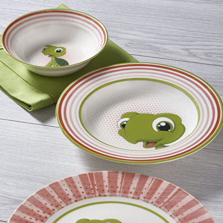 GÜRAL PORSELEN Eda 3 Parça Bone Mama Takımı - 2142