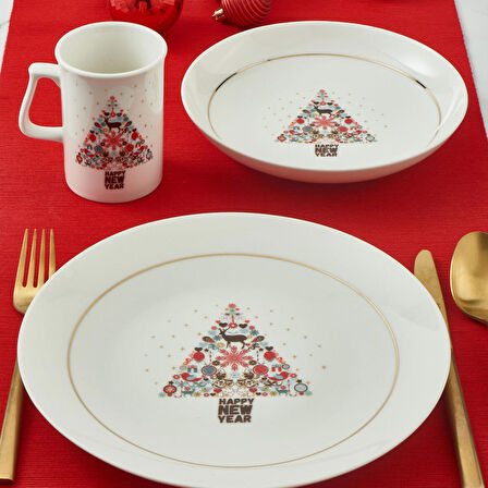 Camelia 6268 3 Parça Tek Kişilik Yemek Takımı
