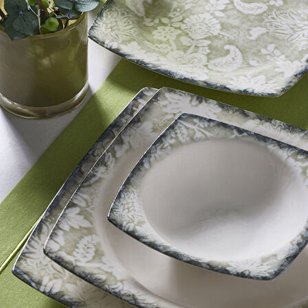 Güral Porselen Caroline 24 Parça 6 Kişilik Yemek Takımı 2421