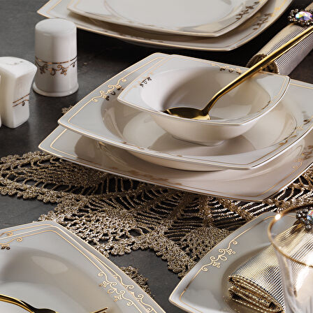 Aryıldız 56 Parça 12 Kişilik Yemek Takımı