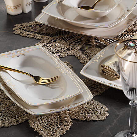 Aryıldız 56 Parça 12 Kişilik Yemek Takımı