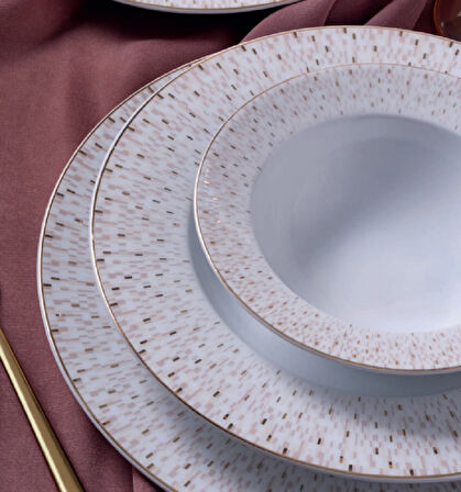 Güral 54 Parça 12 Kişillik Porselen Yemek Takımı YT9305619