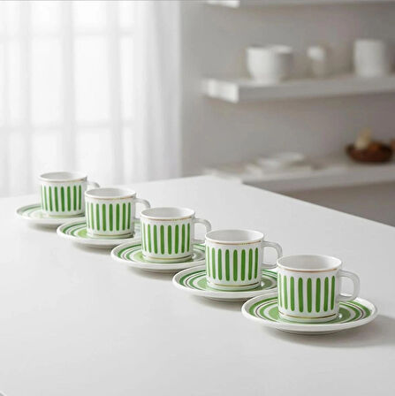 Güral Porselen Mental 12 Parça Kahve Fincan Takımı 559