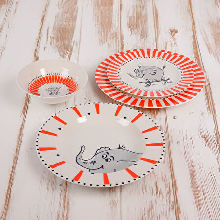 GÜRAL PORSELEN Eda 4 Parça Mama Takımı 3622