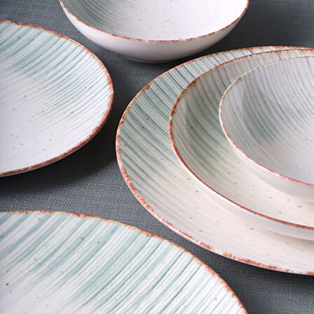 Güral Porselen Camelia 24 Parça 6 Kişilik Yemek Takımı 19320