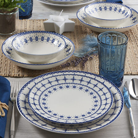 Güral Porselen Camelia 24 Parça 6 Kişilik Yemek Takımı 1614