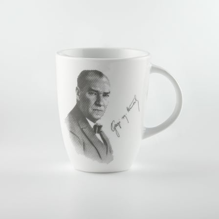 GÜRAL PORSELEN Elit Atatürk Desenli  Mug Bardak