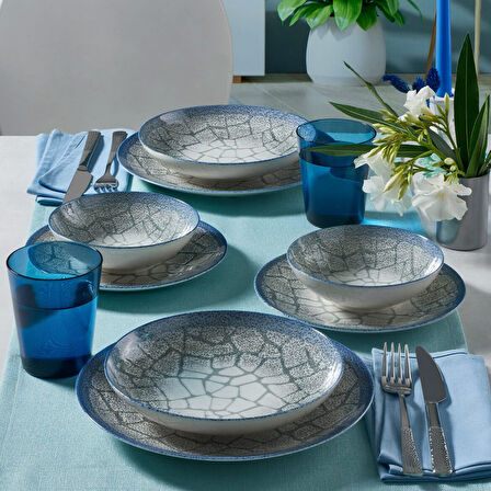 Güral Porselen Camelia 6 Kişilik 24 Parça Yemek Takımı 13261