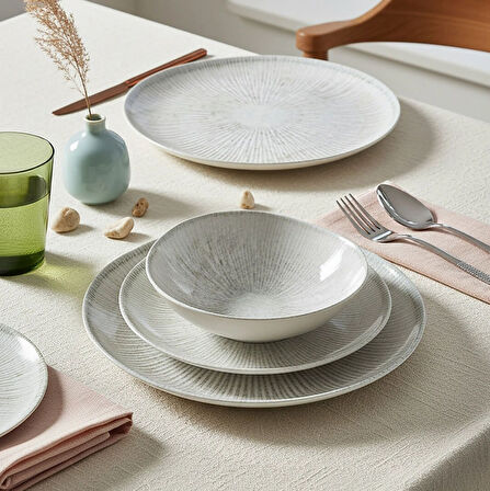 Güral Porselen Roden 24 Parça Yemek Takımı Dg 1401