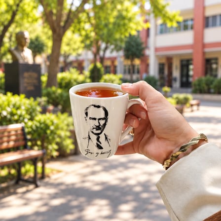 GÜRAL PORSELEN Atatürk Temalı 2li Porselen Mug Bardak Seti
