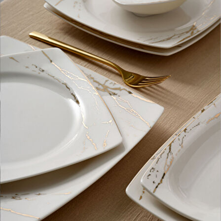 Güral Porselen Caroline 54 Parça 12 Kişilik Yemek Takımı 6685