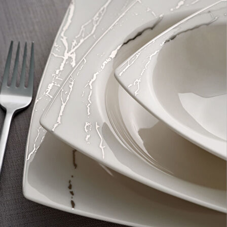 Güral Porselen Caroline 54 Parça 12 Kişilik Yemek Takımı 66851