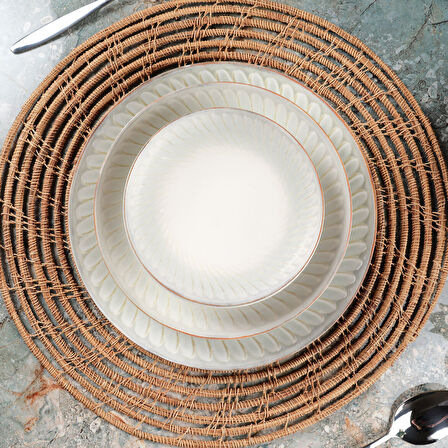 Güral Porselen Camelia 24 Parça 6 Kişilik Yemek Takımı 39632