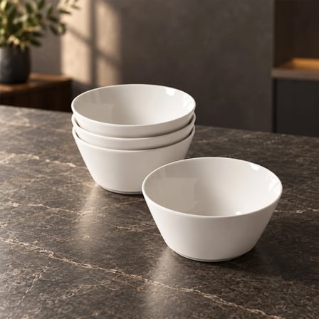 GÜRAL PORSELEN Paris 4 Parça 14 cm Salata Kasesi
