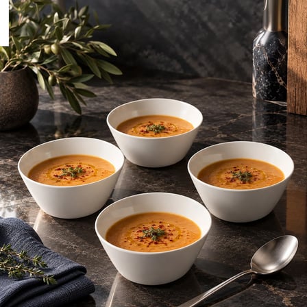GÜRAL PORSELEN Paris 4 Parça 14 cm Salata Kasesi