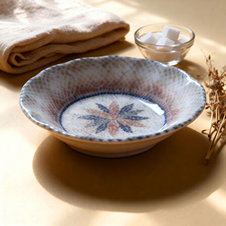 GÜRAL PORSELEN Acem 12 Parça 10 cm Çay Tabağı 3036