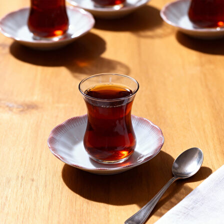 GÜRAL PORSELEN Acem 12 Parça 10 cm Çay Tabağı 30526