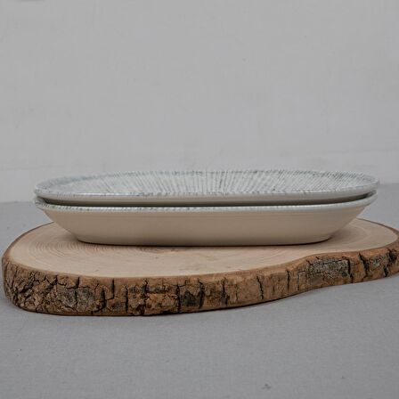 GÜRAL PORSELEN -  ARNİM 2 PARÇA 24 CM BONE KAYIK TABAK