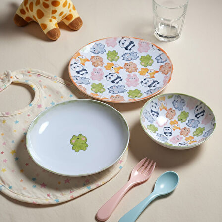 GÜRAL PORSELEN Camelia 3 Parça Mama Takımı 5469