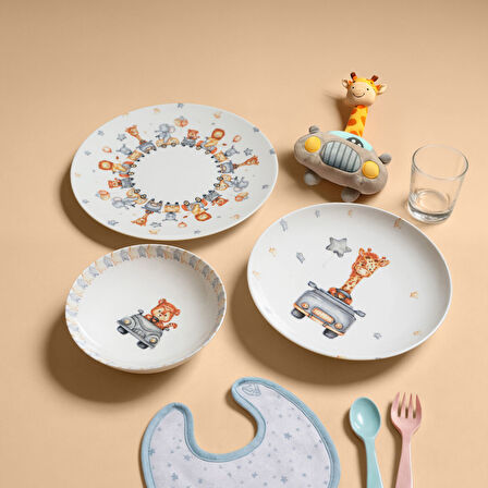 GÜRAL PORSELEN Camelia 3 Parça Mama Takımı 5468