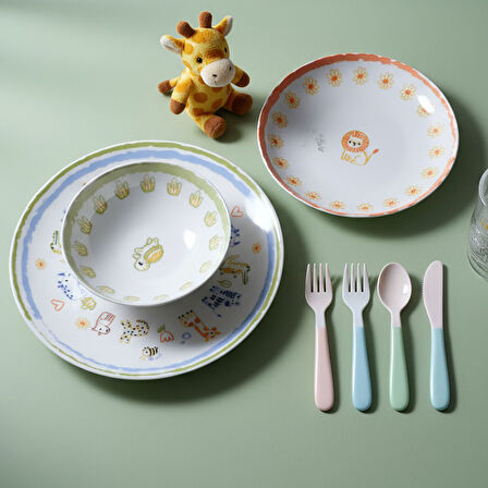 GÜRAL PORSELEN Camelia 3 Parça Mama Takımı 5561