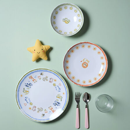 GÜRAL PORSELEN Camelia 3 Parça Mama Takımı 5561