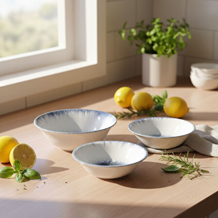 GÜRAL PORSELEN Enternasyonel Antares 3 Parça Kase Seti 16 cm & 19 cm 14711