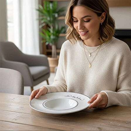 Güral Porselen Atina Gürme Makarna Tabağı 27 Cm