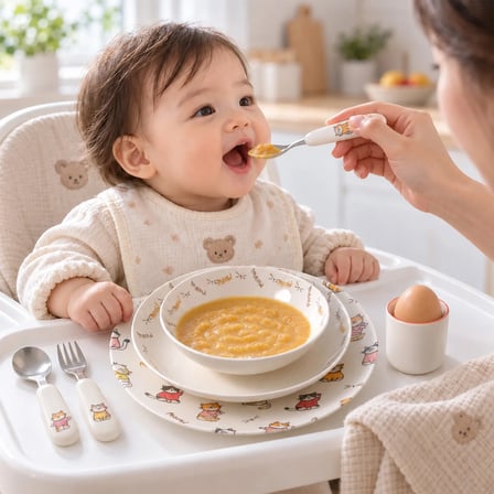 GÜRAL PORSELEN Camelia 4 Parça Mama Seti 6402