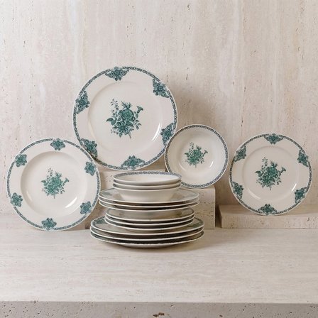 GÜRAL PORSELEN Eda Nostaljik 4 Kişilik 16 Parça Yemek Takım 62843