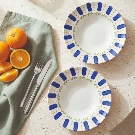 GÜRAL PORSELEN Güral Porselen Kayısı Desenli 26 cm Salata ve Makarna Kasesi