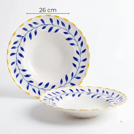 GÜRAL PORSELEN Limon 26 cm Salata ve Makarna Kasesi