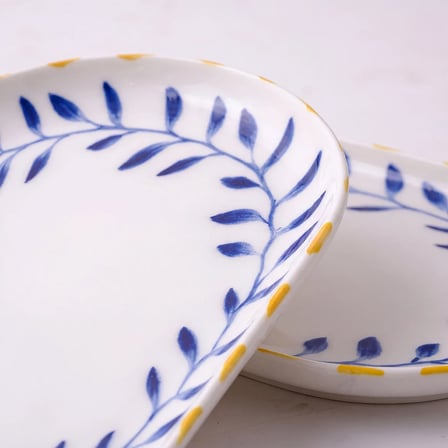 GÜRAL PORSELEN Bilbao Limon 2li 25x15 cm Kayık Tabak Seti 63292