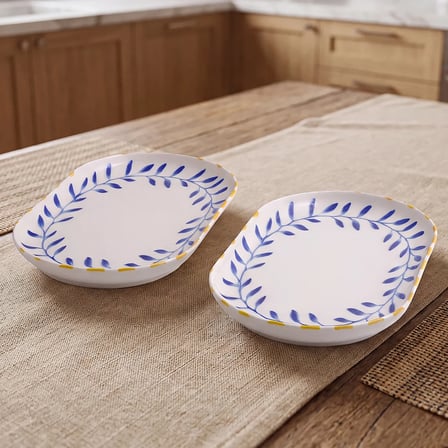 GÜRAL PORSELEN Bilbao Limon 2li 25x15 cm Kayık Tabak Seti 63292